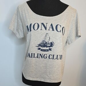 Monaco Sailing Club Gray Short Sleeve Tee